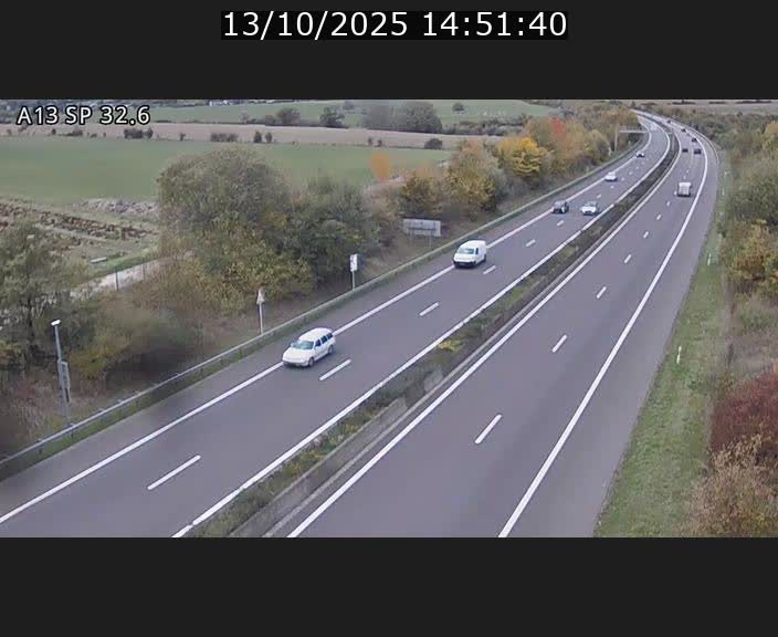 <h2>Webcam info trafic A13 à hauteur de Mondorf-les-bains. Vue orientée vers Altwies</h2>