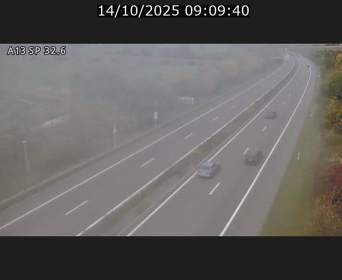 <h2>Webcam info trafic A13 à hauteur de Mondorf-les-bains. Vue orientée vers Altwies</h2>