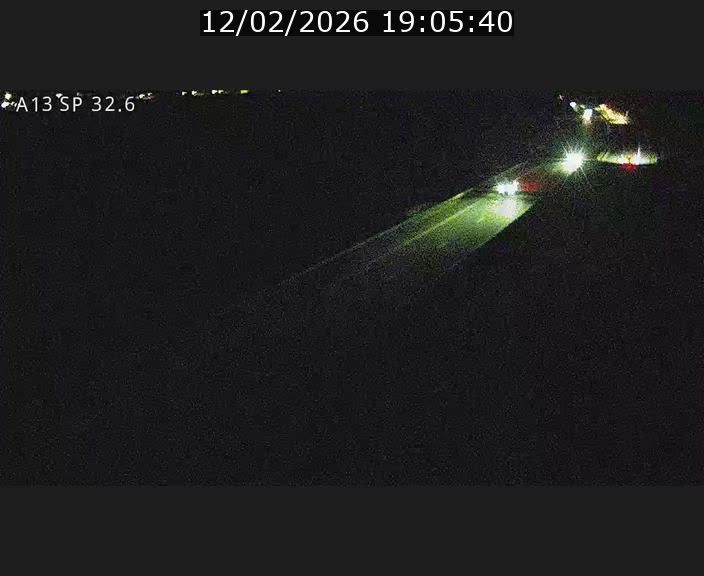 Webcam info trafic A13 à hauteur de Mondorf-les-bains. Vue orientée vers Altwies