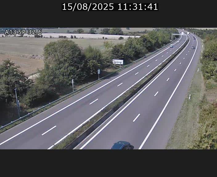 <h2>Webcam info trafic A13 à hauteur de Mondorf-les-bains. Vue orientée vers Altwies</h2>