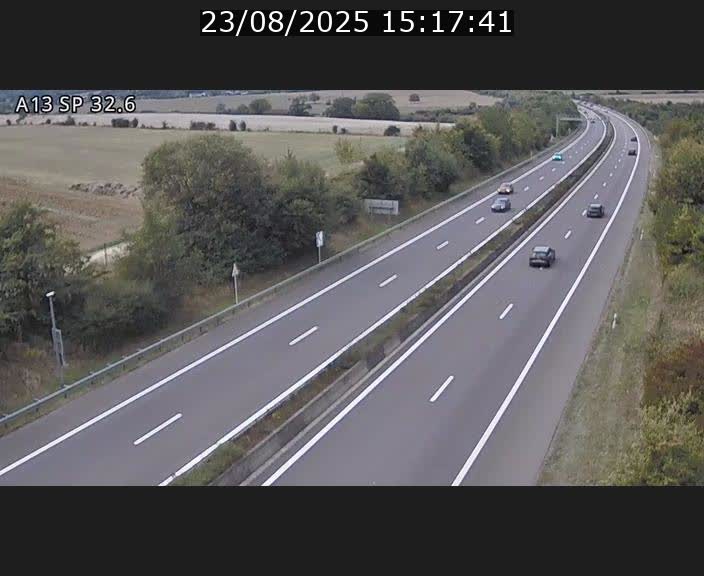 <h2>Webcam info trafic A13 à hauteur de Mondorf-les-bains. Vue orientée vers Altwies</h2>