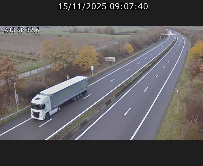 <h2>Webcam info trafic A13 à hauteur de Mondorf-les-bains. Vue orientée vers Altwies</h2>
