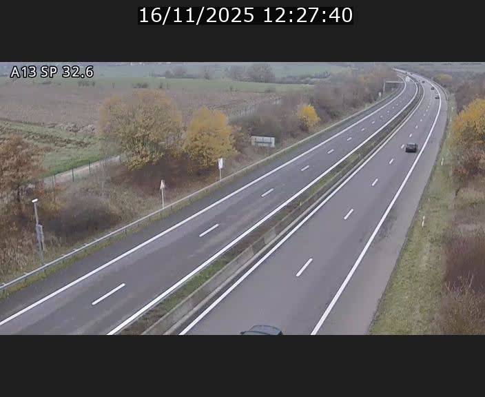 <h2>Webcam info trafic A13 à hauteur de Mondorf-les-bains. Vue orientée vers Altwies</h2>
