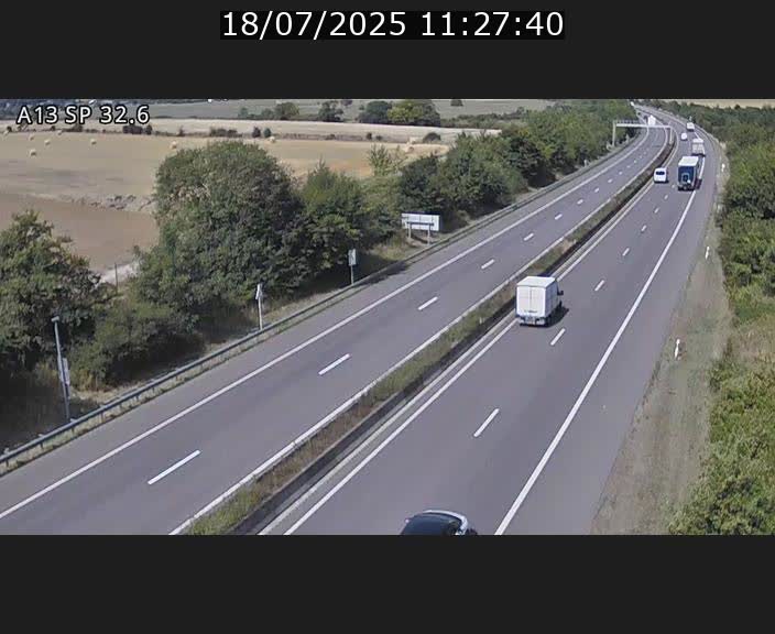<h2>Webcam info trafic A13 à hauteur de Mondorf-les-bains. Vue orientée vers Altwies</h2>