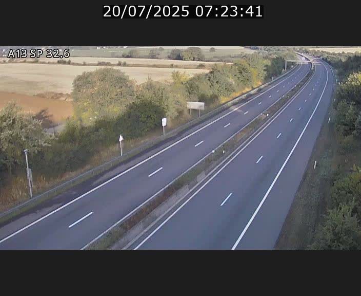 <h2>Webcam info trafic A13 à hauteur de Mondorf-les-bains. Vue orientée vers Altwies</h2>