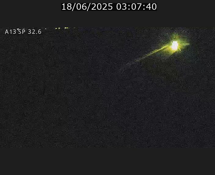Webcam info trafic A13 à hauteur de Mondorf-les-bains. Vue orientée vers Altwies