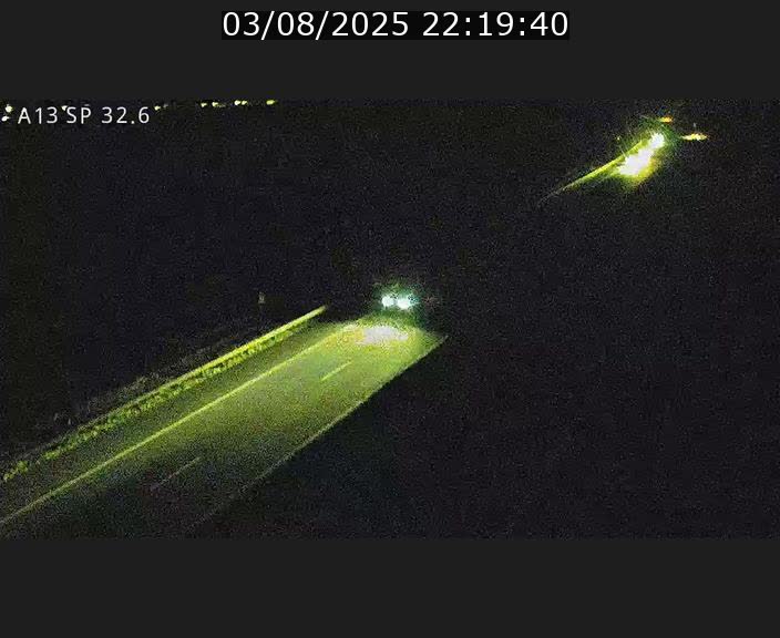 Webcam info trafic A13 à hauteur de Mondorf-les-bains. Vue orientée vers Altwies