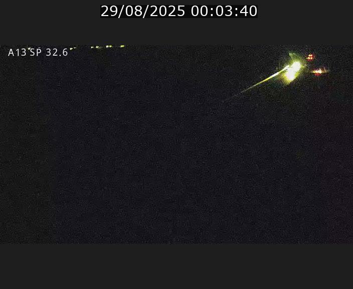 Webcam info trafic A13 à hauteur de Mondorf-les-bains. Vue orientée vers Altwies