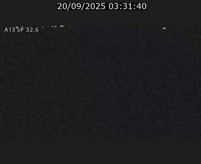Webcam info trafic A13 à hauteur de Mondorf-les-bains. Vue orientée vers Altwies