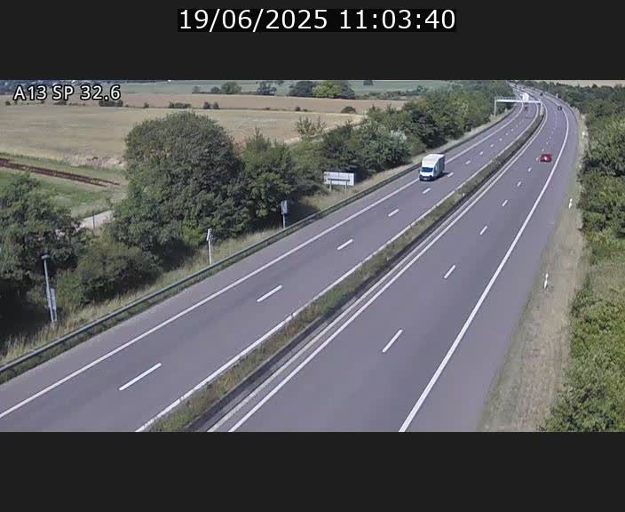 <h2>Webcam info trafic A13 à hauteur de Mondorf-les-bains. Vue orientée vers Altwies</h2>