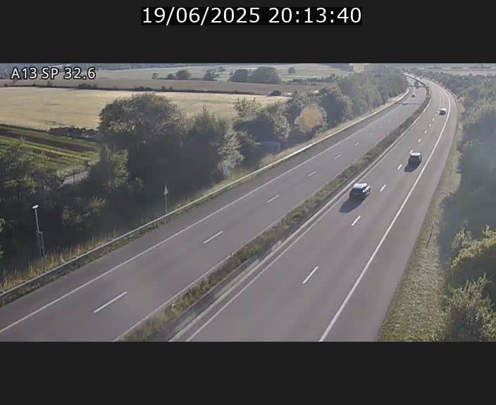 <h2>Webcam info trafic A13 à hauteur de Mondorf-les-bains. Vue orientée vers Altwies</h2>