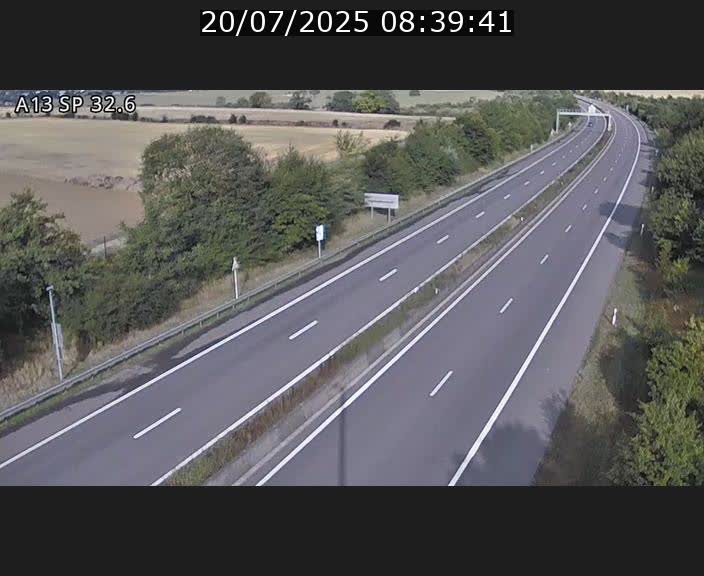 <h2>Webcam info trafic A13 à hauteur de Mondorf-les-bains. Vue orientée vers Altwies</h2>