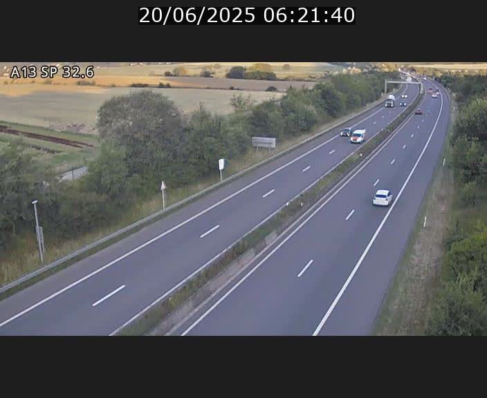 <h2>Webcam info trafic A13 à hauteur de Mondorf-les-bains. Vue orientée vers Altwies</h2>