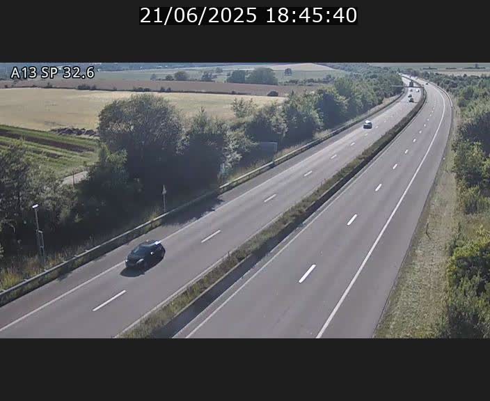 <h2>Webcam info trafic A13 à hauteur de Mondorf-les-bains. Vue orientée vers Altwies</h2>