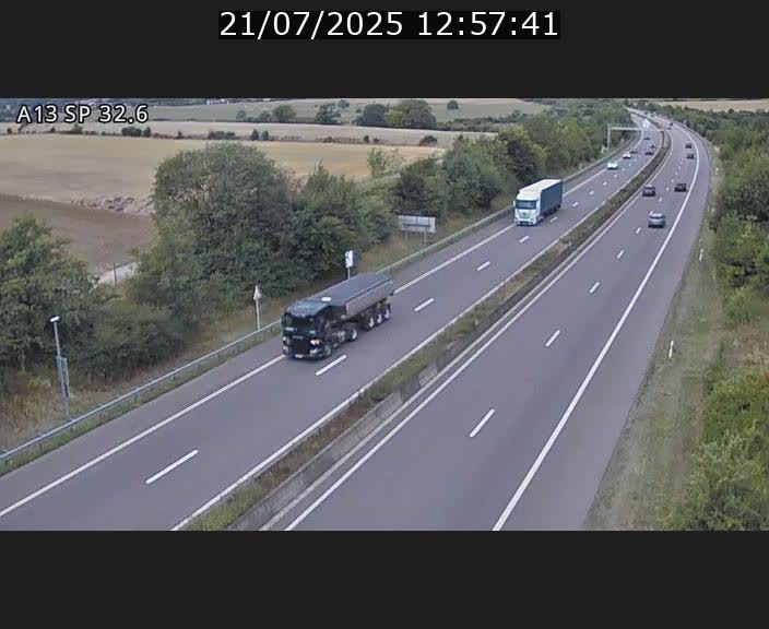 <h2>Webcam info trafic A13 à hauteur de Mondorf-les-bains. Vue orientée vers Altwies</h2>