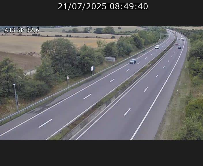 <h2>Webcam info trafic A13 à hauteur de Mondorf-les-bains. Vue orientée vers Altwies</h2>