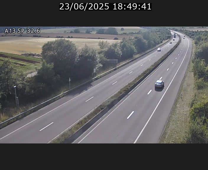 <h2>Webcam info trafic A13 à hauteur de Mondorf-les-bains. Vue orientée vers Altwies</h2>