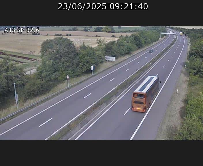 <h2>Webcam info trafic A13 à hauteur de Mondorf-les-bains. Vue orientée vers Altwies</h2>