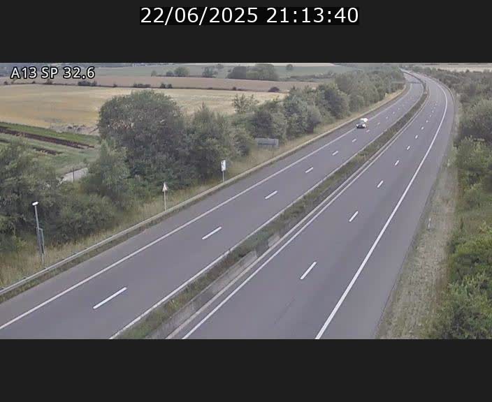 <h2>Webcam info trafic A13 à hauteur de Mondorf-les-bains. Vue orientée vers Altwies</h2>
