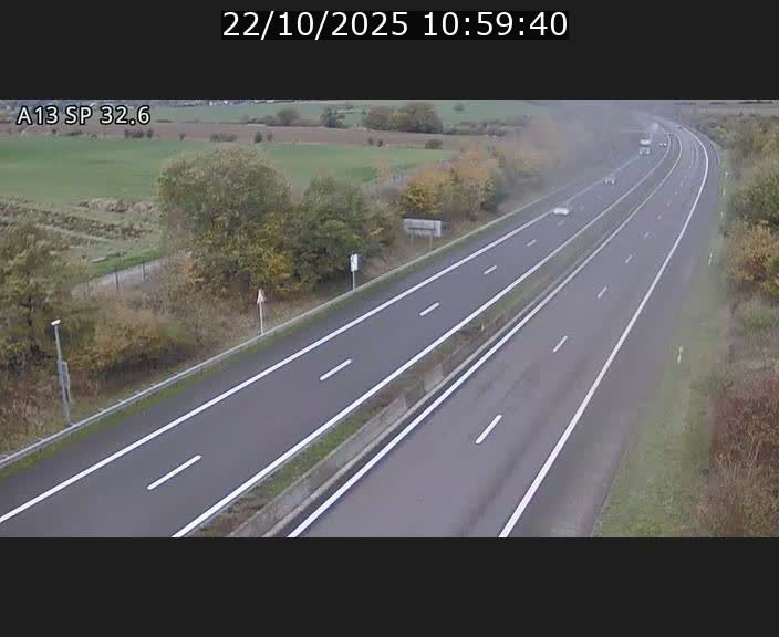 <h2>Webcam info trafic A13 à hauteur de Mondorf-les-bains. Vue orientée vers Altwies</h2>