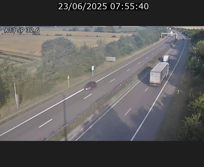 <h2>Webcam info trafic A13 à hauteur de Mondorf-les-bains. Vue orientée vers Altwies</h2>