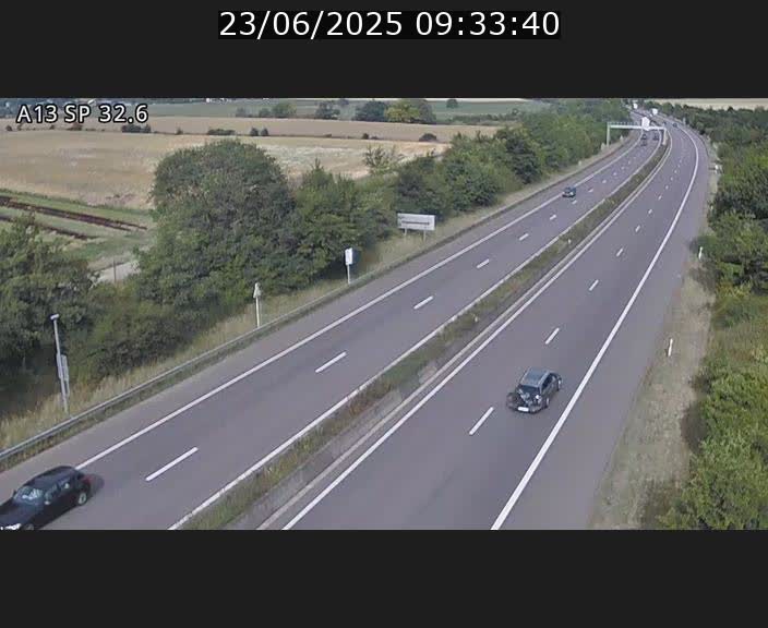 <h2>Webcam info trafic A13 à hauteur de Mondorf-les-bains. Vue orientée vers Altwies</h2>