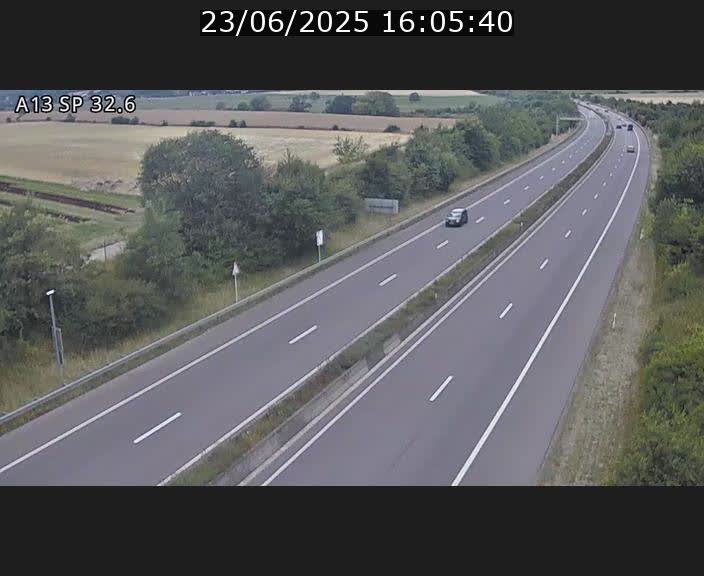 <h2>Webcam info trafic A13 à hauteur de Mondorf-les-bains. Vue orientée vers Altwies</h2>