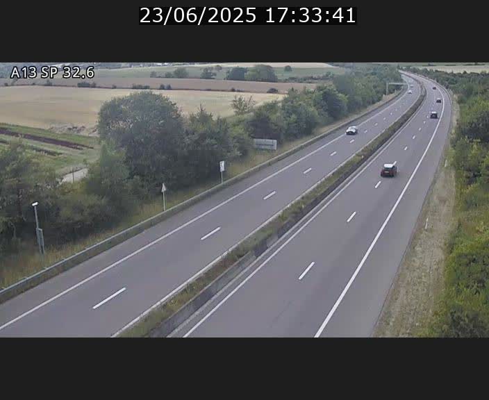 <h2>Webcam info trafic A13 à hauteur de Mondorf-les-bains. Vue orientée vers Altwies</h2>