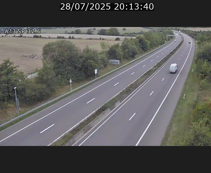 <h2>Webcam info trafic A13 à hauteur de Mondorf-les-bains. Vue orientée vers Altwies</h2>
