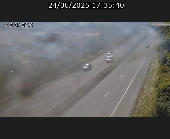 <h2>Webcam info trafic A13 à hauteur de Mondorf-les-bains. Vue orientée vers Altwies</h2>