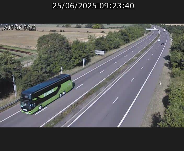 <h2>Webcam info trafic A13 à hauteur de Mondorf-les-bains. Vue orientée vers Altwies</h2>