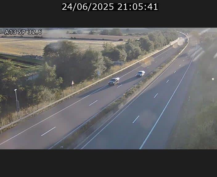 <h2>Webcam info trafic A13 à hauteur de Mondorf-les-bains. Vue orientée vers Altwies</h2>