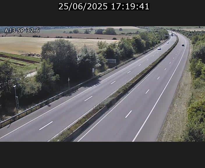 <h2>Webcam info trafic A13 à hauteur de Mondorf-les-bains. Vue orientée vers Altwies</h2>