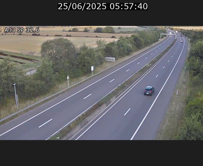 <h2>Webcam info trafic A13 à hauteur de Mondorf-les-bains. Vue orientée vers Altwies</h2>