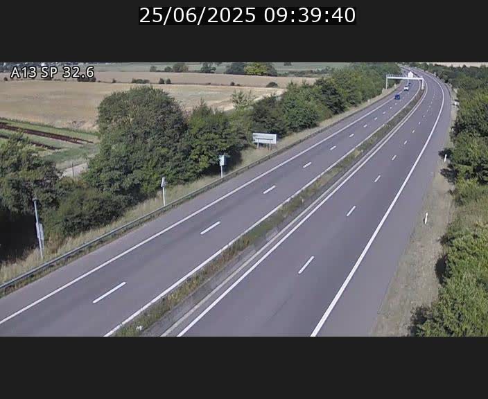 <h2>Webcam info trafic A13 à hauteur de Mondorf-les-bains. Vue orientée vers Altwies</h2>