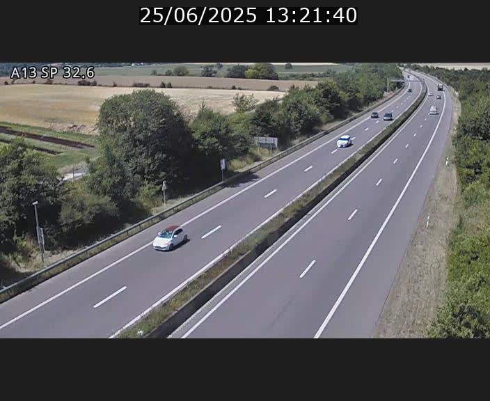 <h2>Webcam info trafic A13 à hauteur de Mondorf-les-bains. Vue orientée vers Altwies</h2>