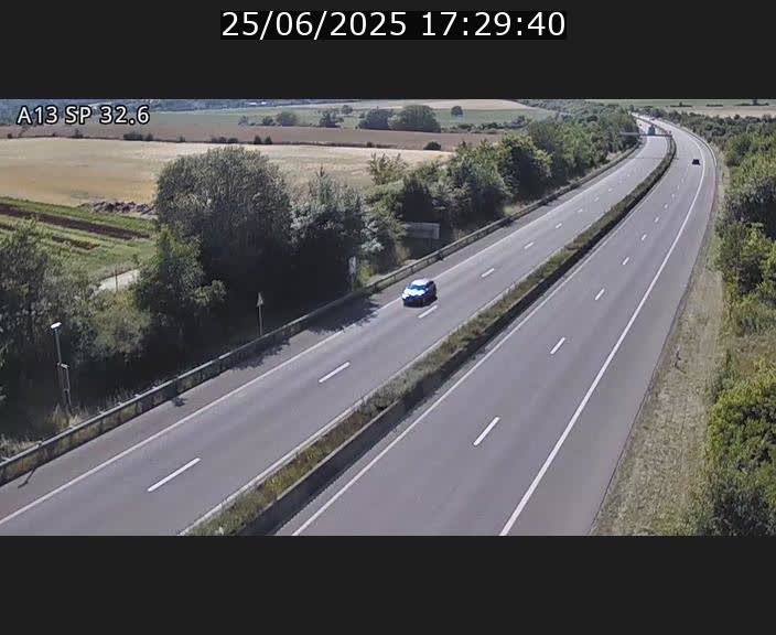 <h2>Webcam info trafic A13 à hauteur de Mondorf-les-bains. Vue orientée vers Altwies</h2>