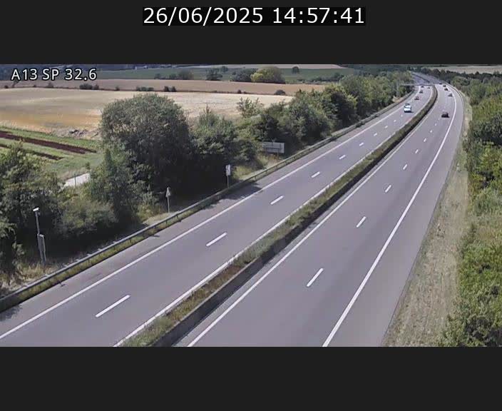 <h2>Webcam info trafic A13 à hauteur de Mondorf-les-bains. Vue orientée vers Altwies</h2>