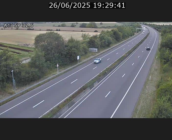 <h2>Webcam info trafic A13 à hauteur de Mondorf-les-bains. Vue orientée vers Altwies</h2>