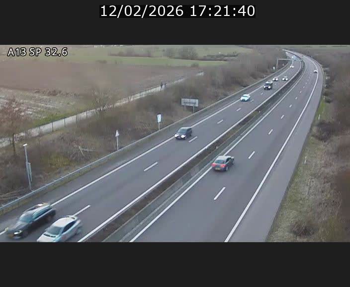 <h2>Webcam info trafic A13 à hauteur de Mondorf-les-bains. Vue orientée vers Altwies</h2>