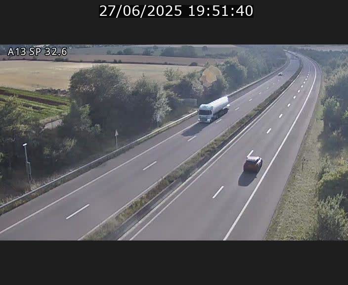 <h2>Webcam info trafic A13 à hauteur de Mondorf-les-bains. Vue orientée vers Altwies</h2>