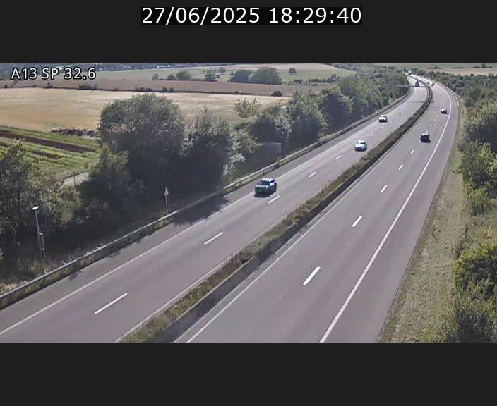 <h2>Webcam info trafic A13 à hauteur de Mondorf-les-bains. Vue orientée vers Altwies</h2>