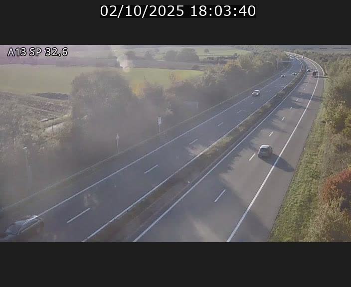 <h2>Webcam info trafic A13 à hauteur de Mondorf-les-bains. Vue orientée vers Altwies</h2>