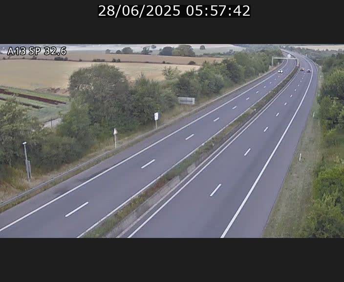 <h2>Webcam info trafic A13 à hauteur de Mondorf-les-bains. Vue orientée vers Altwies</h2>