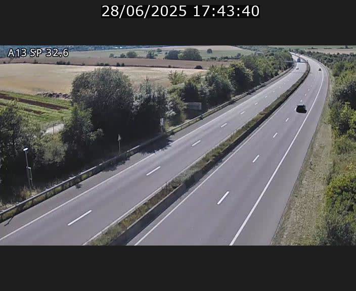 <h2>Webcam info trafic A13 à hauteur de Mondorf-les-bains. Vue orientée vers Altwies</h2>