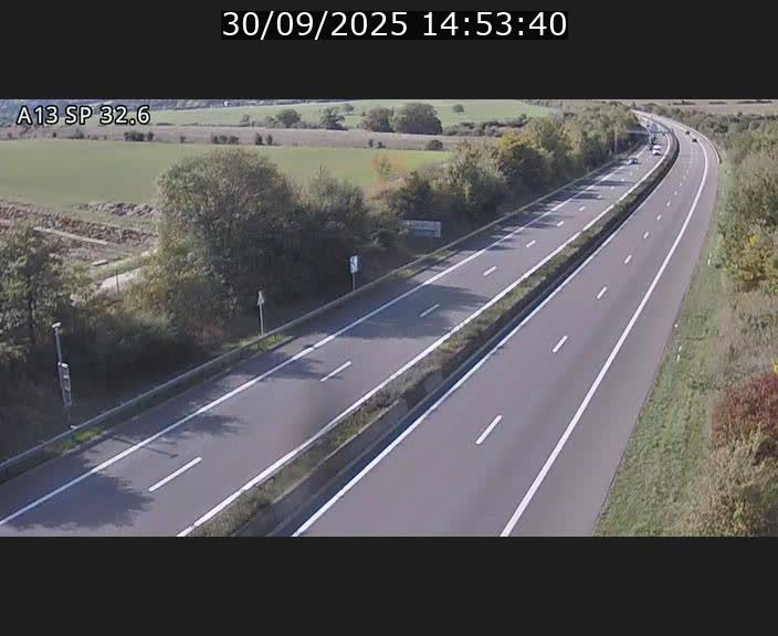 <h2>Webcam info trafic A13 à hauteur de Mondorf-les-bains. Vue orientée vers Altwies</h2>