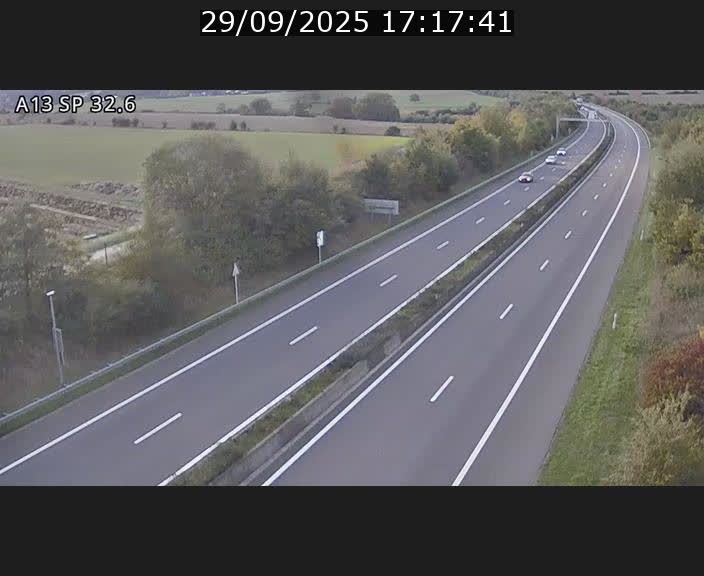 <h2>Webcam info trafic A13 à hauteur de Mondorf-les-bains. Vue orientée vers Altwies</h2>