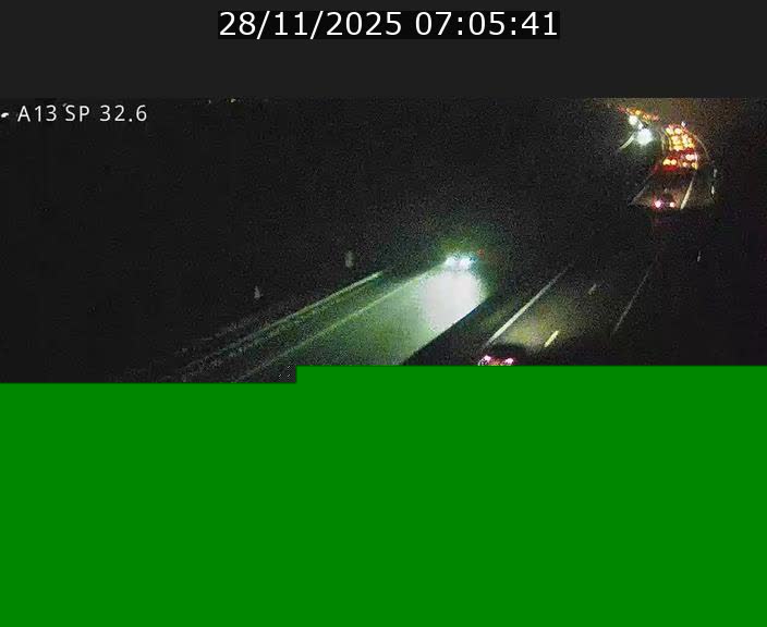 Webcam info trafic A13 à hauteur de Mondorf-les-bains. Vue orientée vers Altwies