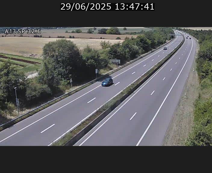 <h2>Webcam info trafic A13 à hauteur de Mondorf-les-bains. Vue orientée vers Altwies</h2>