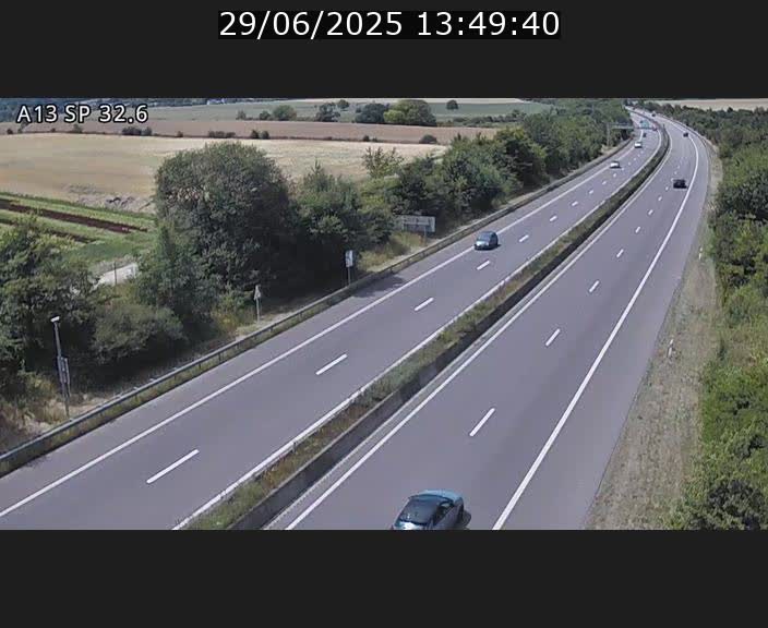 <h2>Webcam info trafic A13 à hauteur de Mondorf-les-bains. Vue orientée vers Altwies</h2>